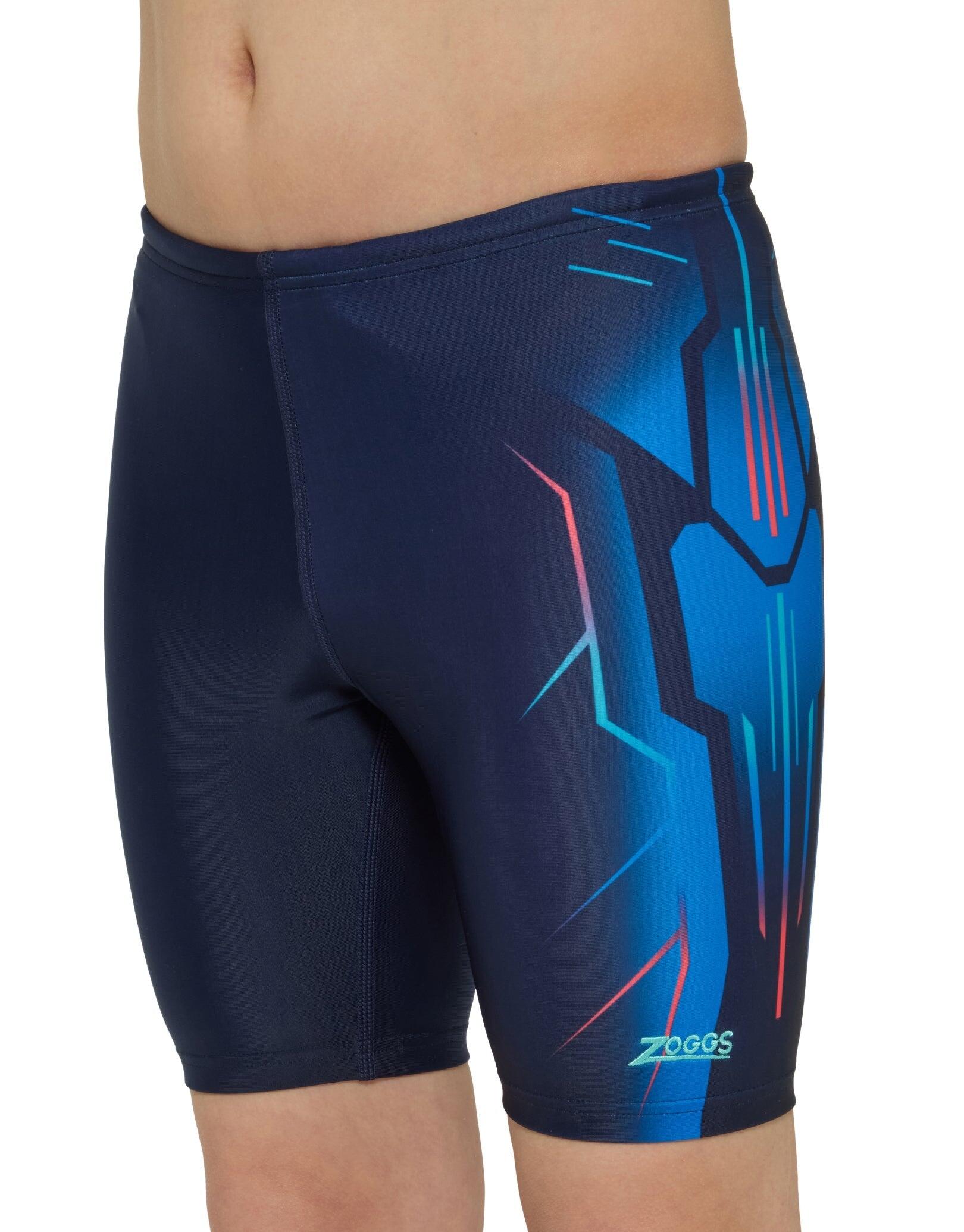 Zoggs Boys Combat Mid Swim Jammer - Blue 3/5