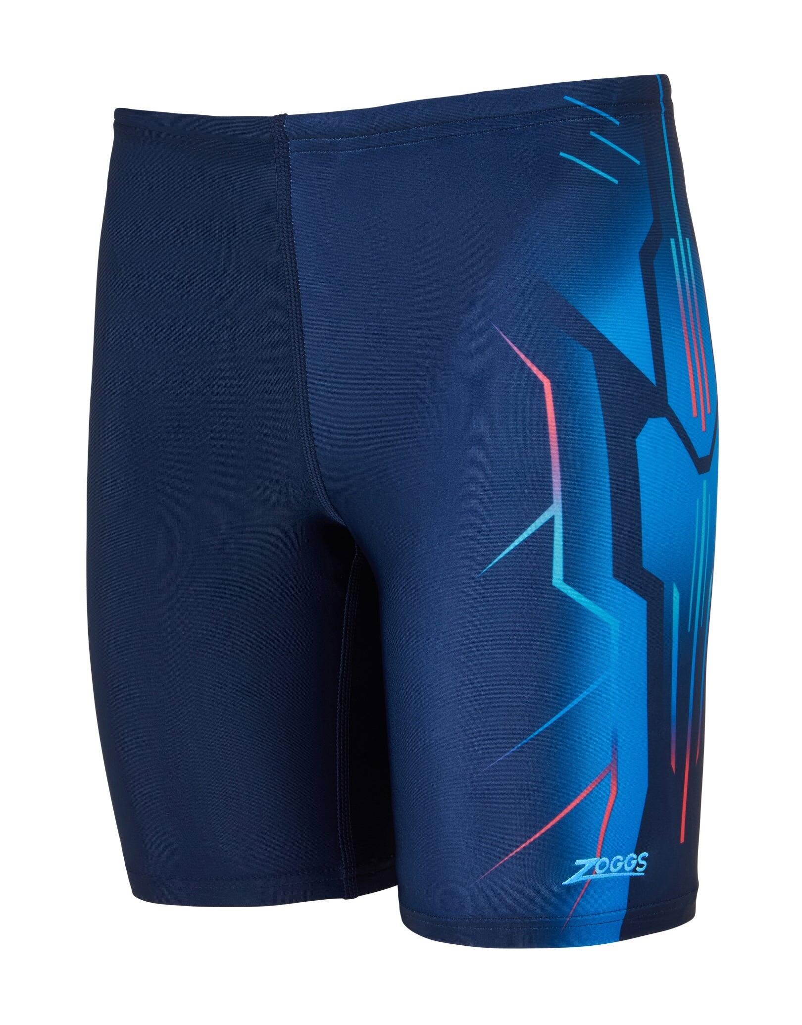 Zoggs Boys Combat Mid Swim Jammer - Blue 4/5