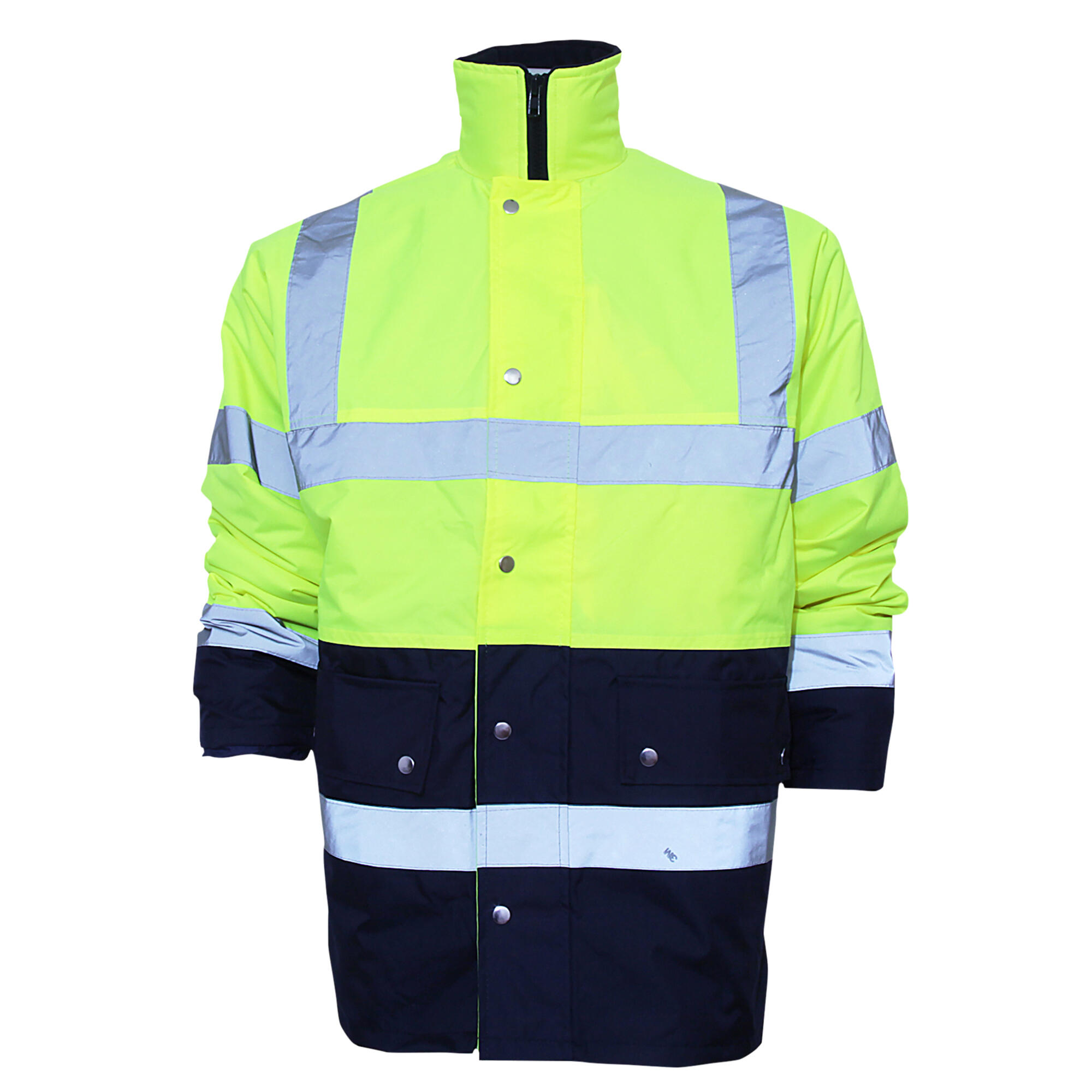 fluo neon yellow / navy blue