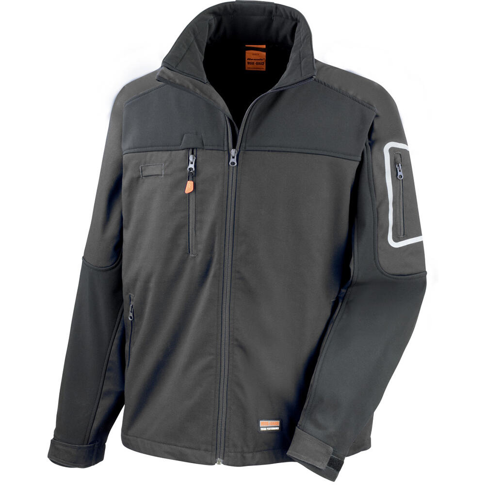 Mens Sabre Stretch Work Performance Jacket (Black) 4/5