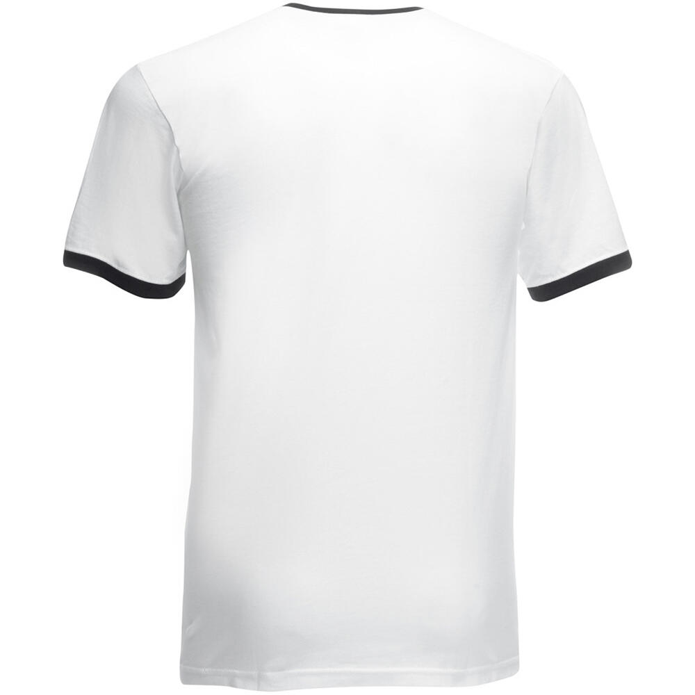 Tshirt À Manches Courtes Homme (Blanc/ Noir) 2/2