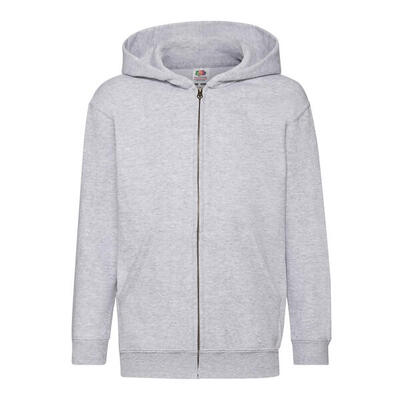 Kinder/kids classic heather hooded jacket (heide grijs)