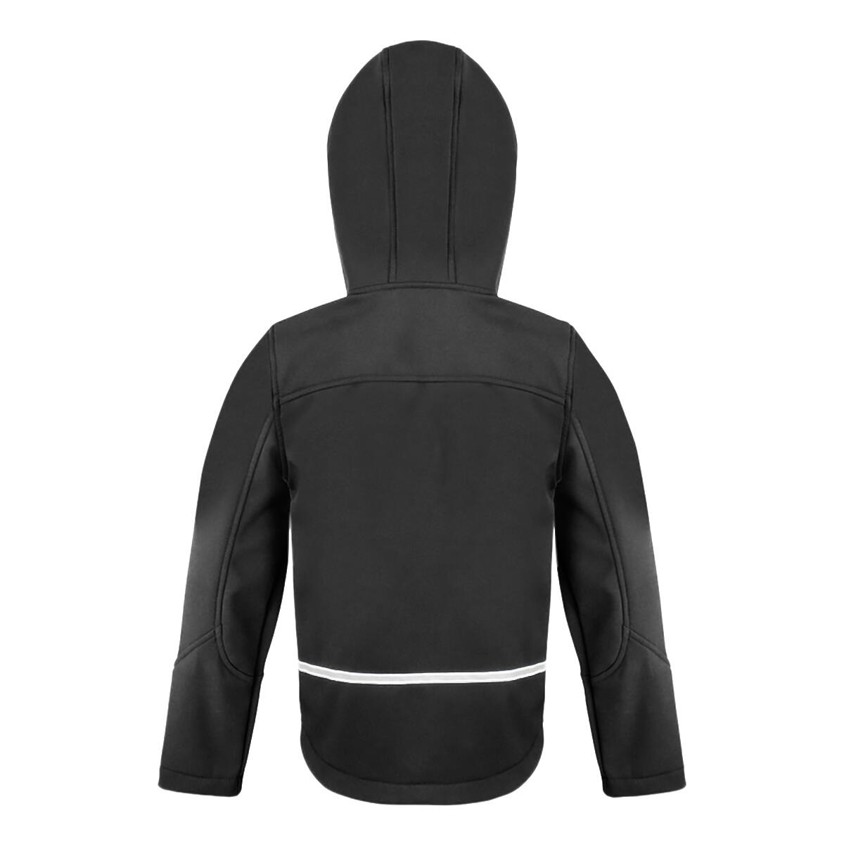 Core Junior SoftshellJacke mit Kapuze Kinder Schwarz/Grau 2/3