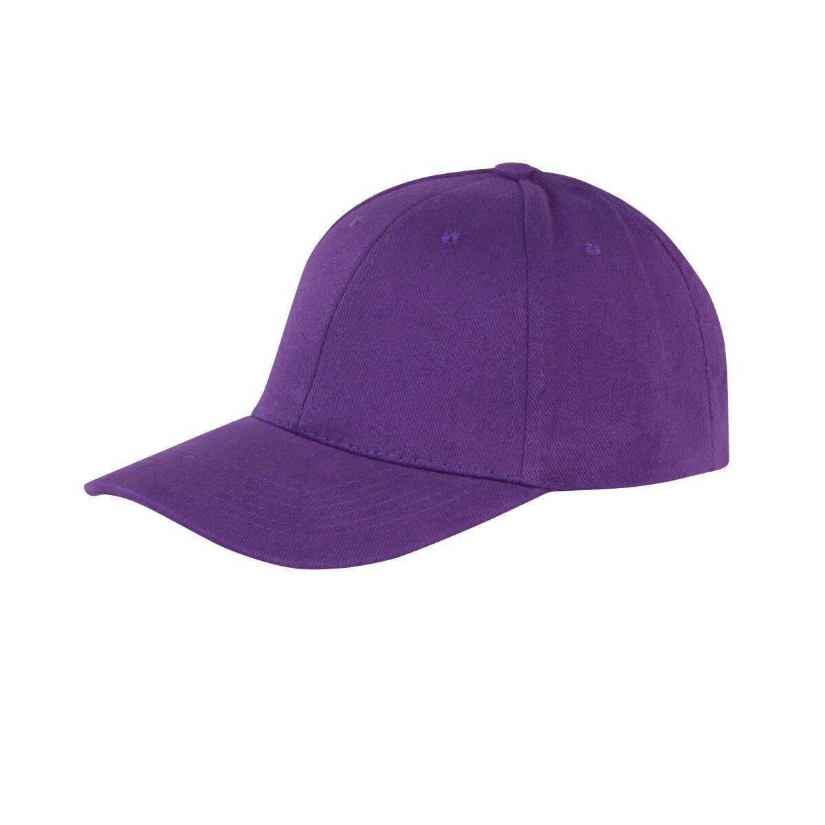 Unisex Core Memphis 6 Panel Baseball Cap (Purple) 2/3