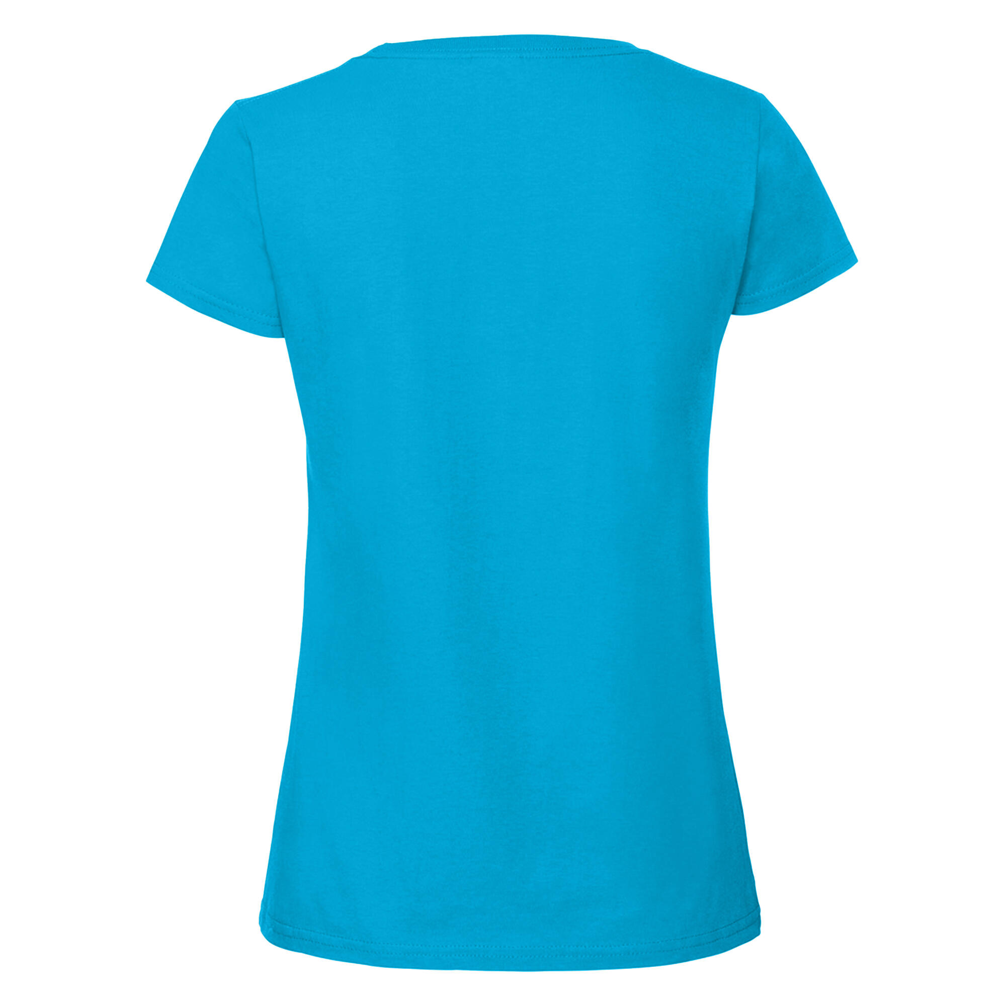 Premium TShirt Damen Azure Blau 2/3