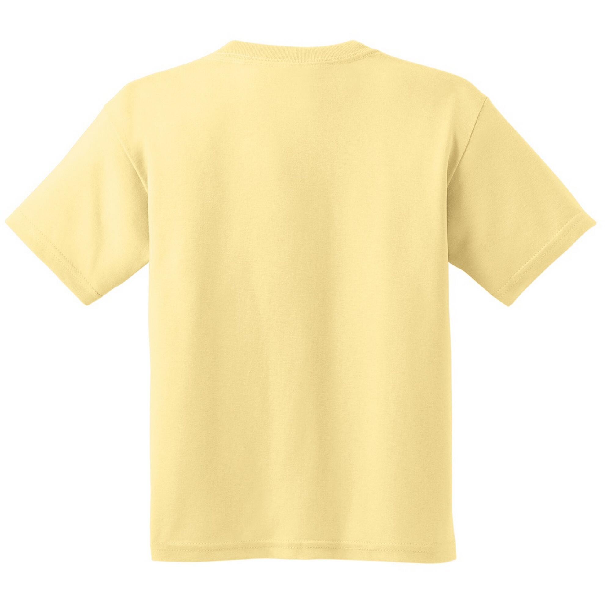 TShirt mit Rundhalsausschnitt, kurzärmlig Kinder Hellgelb 2/2