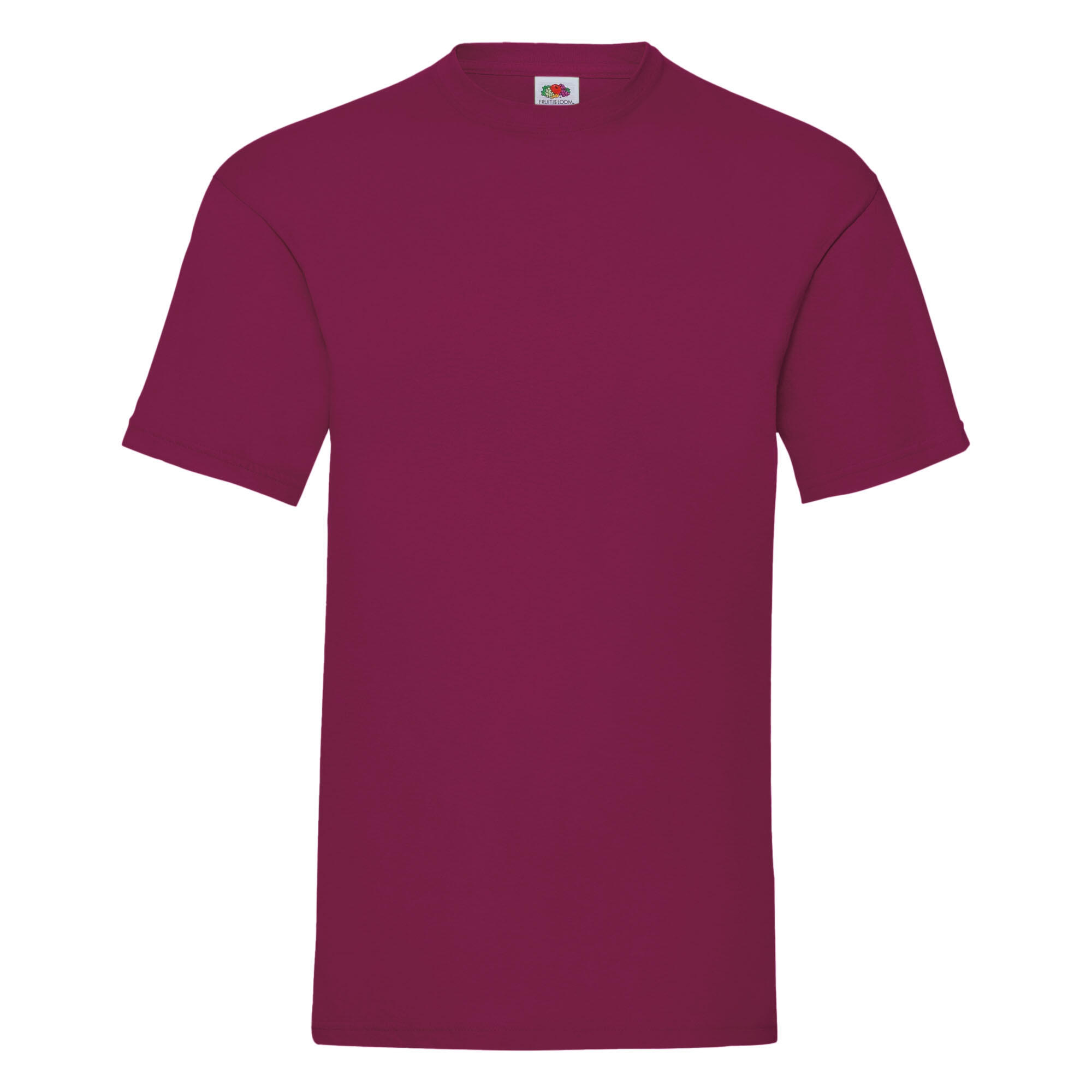 FRUIT OF THE LOOM Mens Valueweight Short Sleeve TShirt (Burgundy)