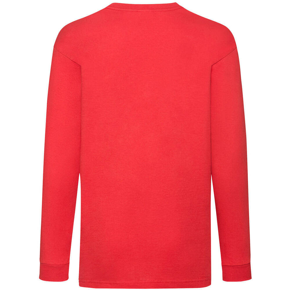 Childrens/Kids Long Sleeve TShirt (Red) 2/2