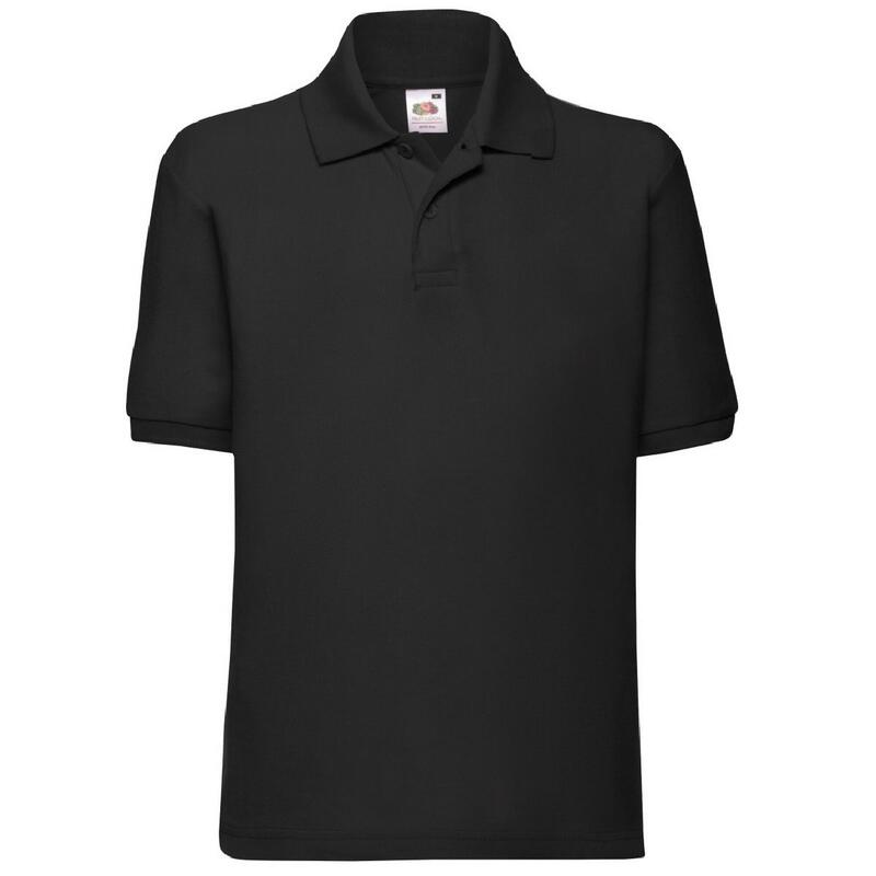 Poloshirt für kurzärmlig Kinder Schwarz