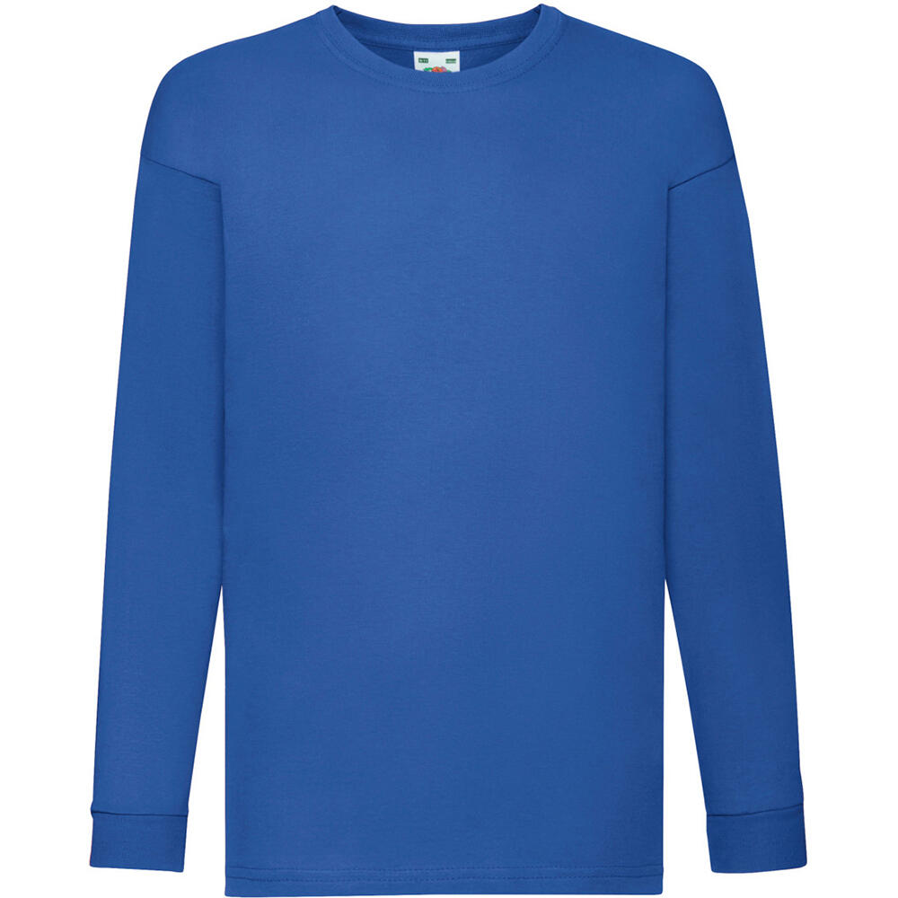 FRUIT OF THE LOOM Childrens/Kids Long Sleeve TShirt (Royal)