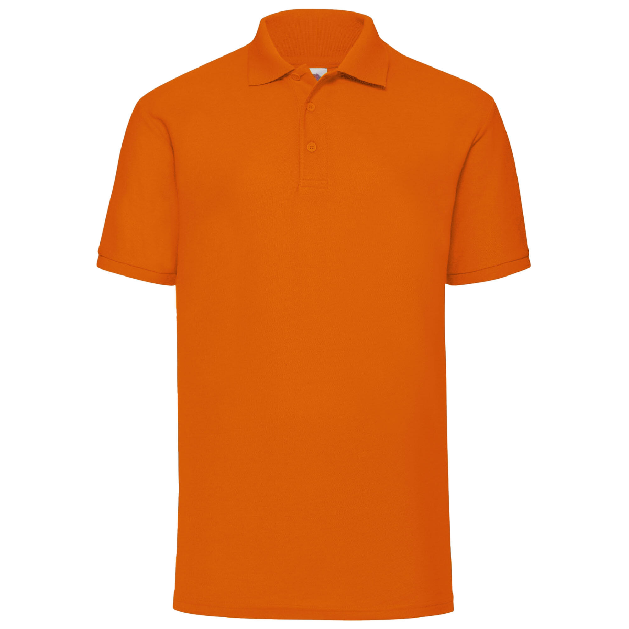FRUIT OF THE LOOM Mens 65/35 Pique Short Sleeve Polo Shirt (Orange)