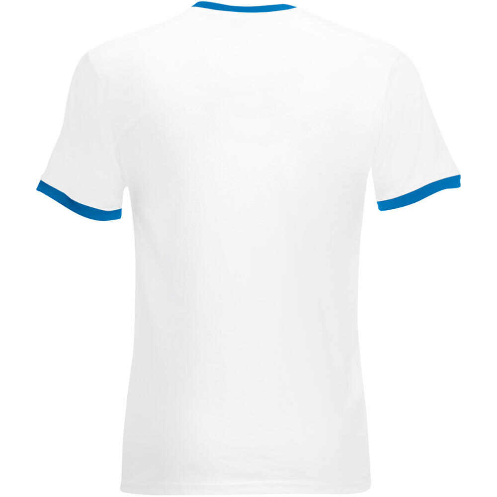 Ringer TShirt Herren Weiß/Königsblau 2/2