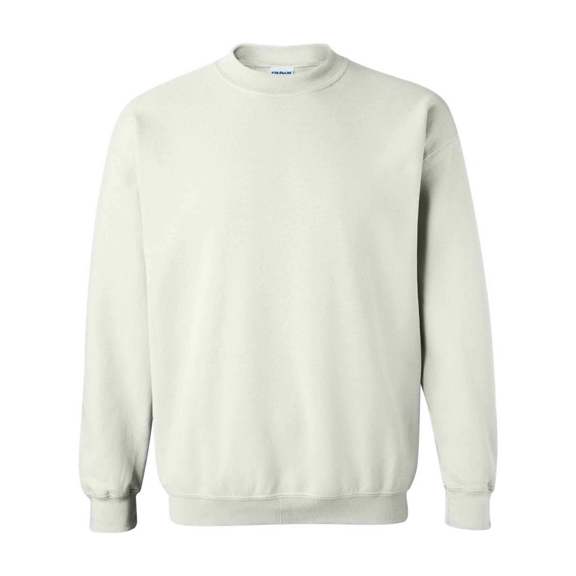 GILDAN Heavy Blend Unisex Adult Crewneck Sweatshirt (White)