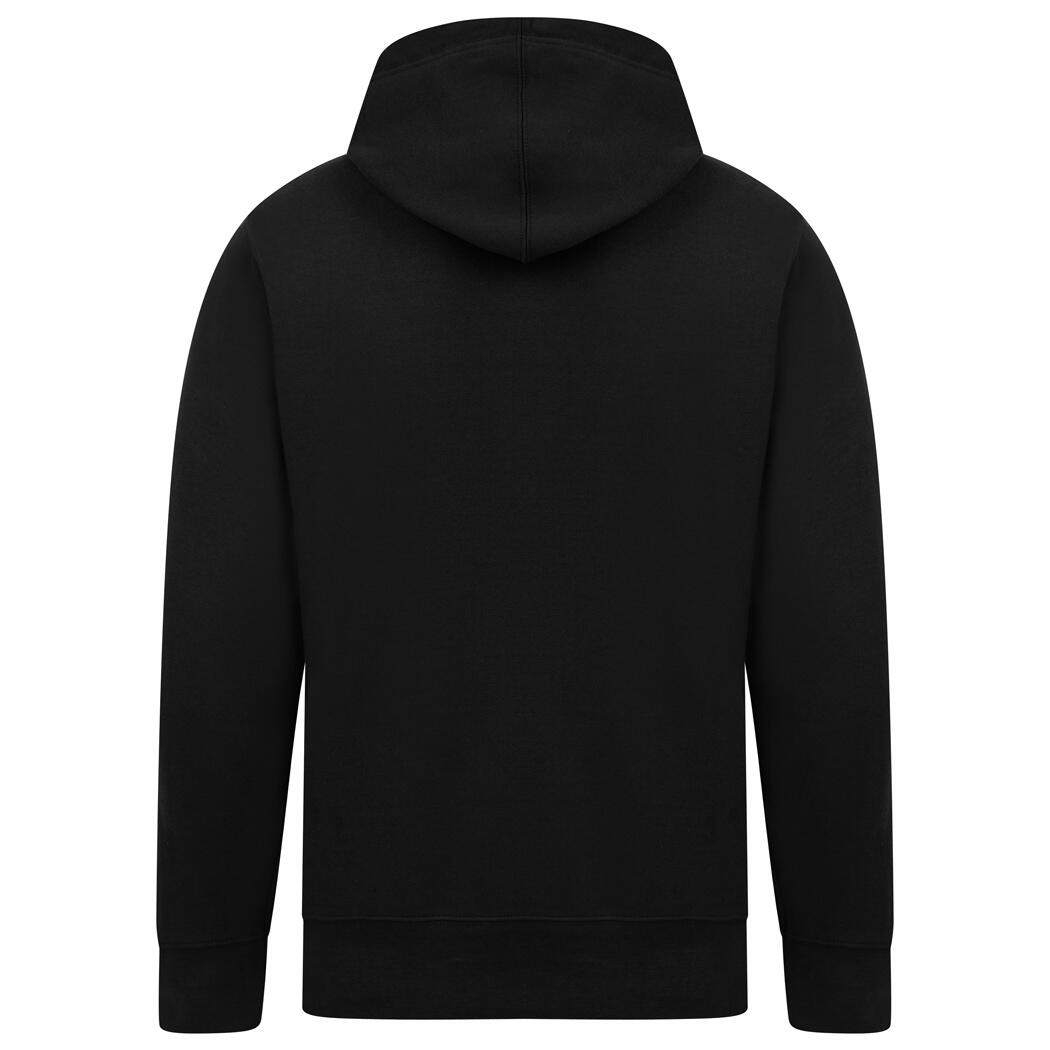 Mens Ringspun Cotton Hoodie (Black) 2/4
