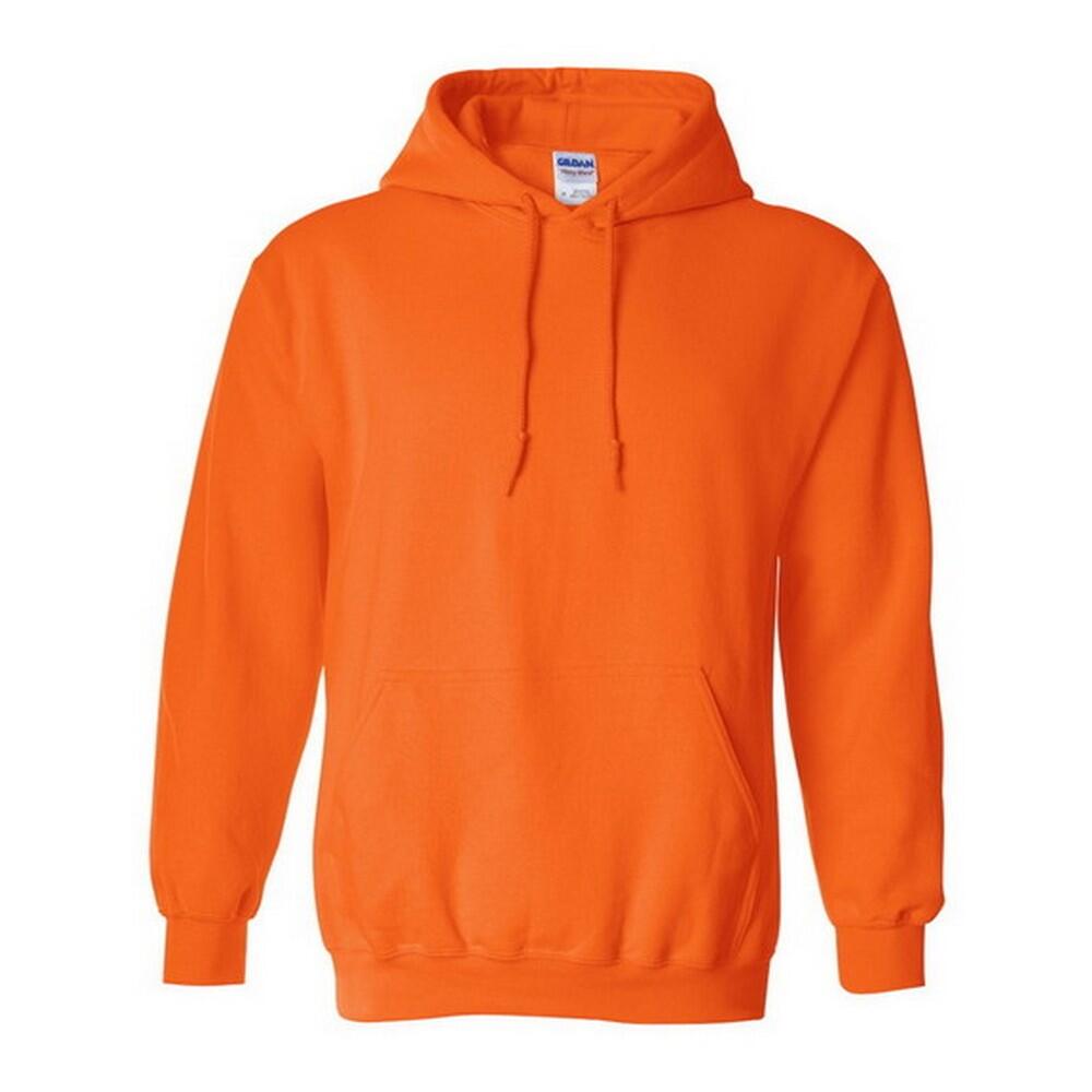 GILDAN Heavy Blend Adult Unisex Hooded Sweatshirt / Hoodie (Safety Orange)