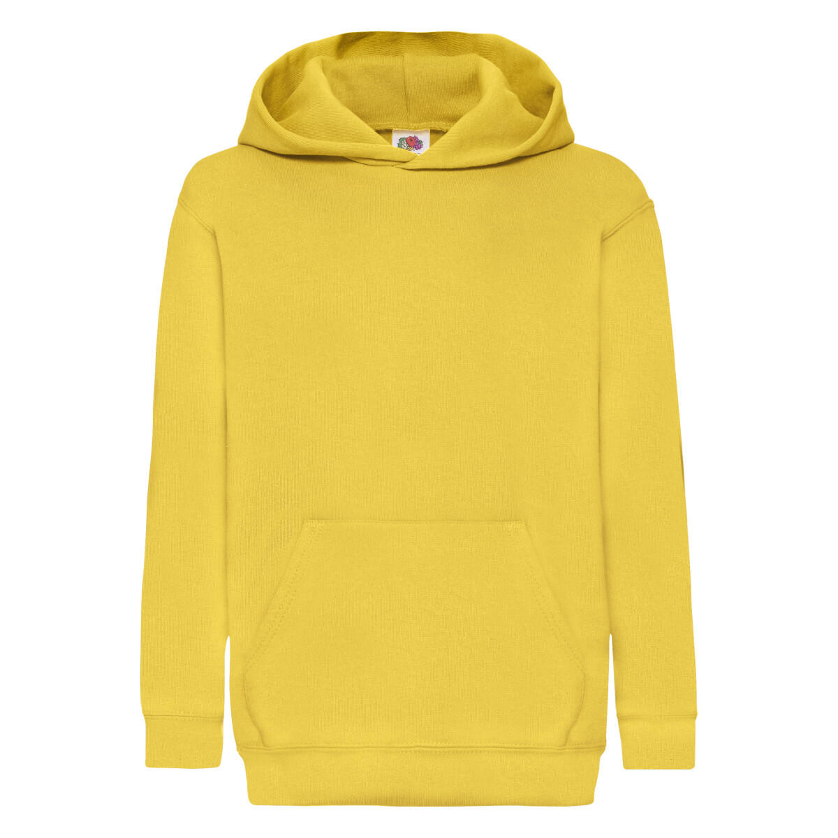 FRUIT OF THE LOOM Kids Unisex Classic 80/20 Hoodie (Sunflower)