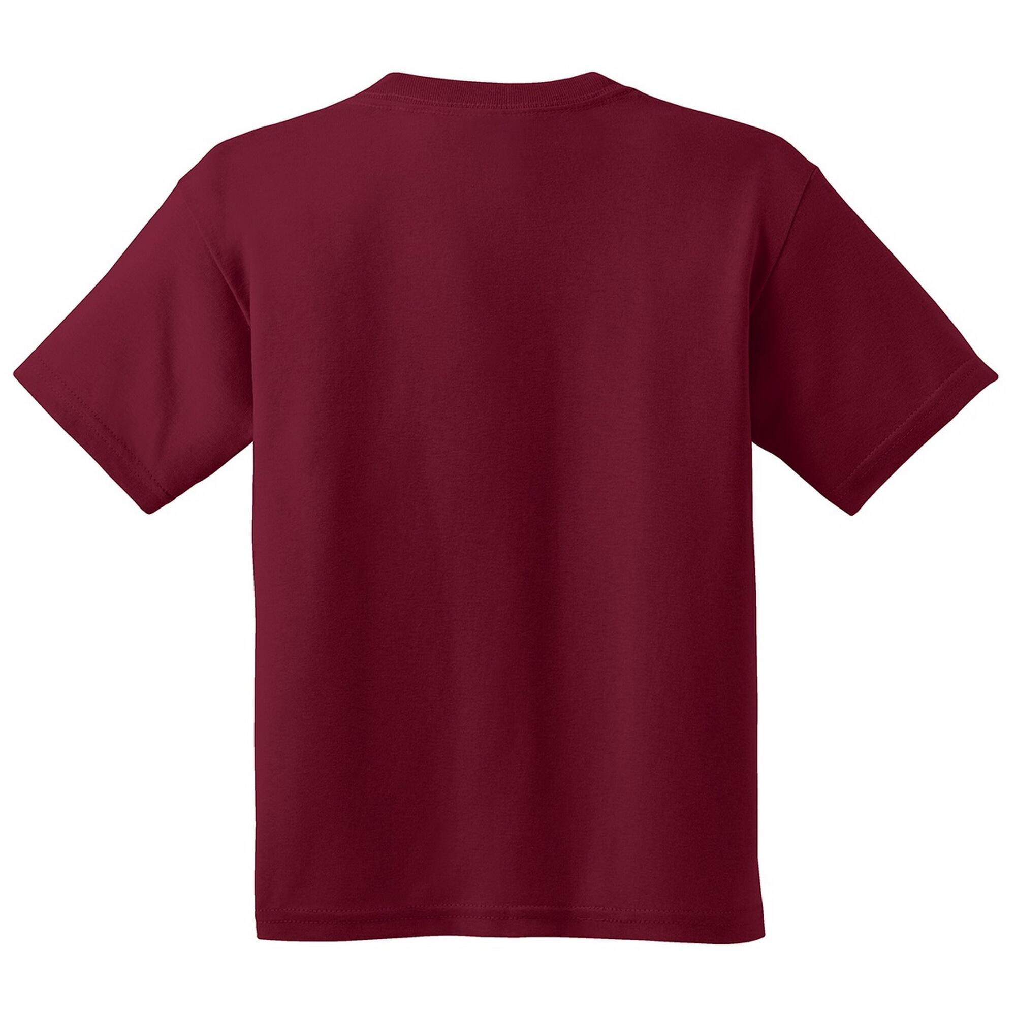 Youth Unisex Heavy Cotton TShirt (Cardinal) 2/2