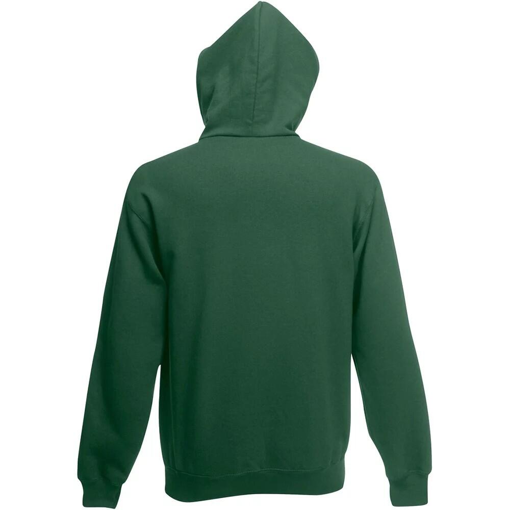 Mens Hooded Sweatshirt / Hoodie (Bottle Green) 2/2