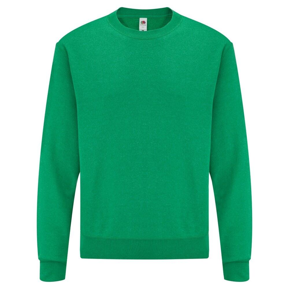 Mens SetIn Belcoro® Yarn Sweatshirt (Heather Green) FRUIT OF THE
