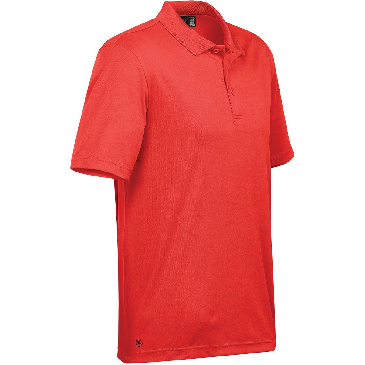 Mens Eclipse H2XDry Pique Polo (Bright Red) 3/3