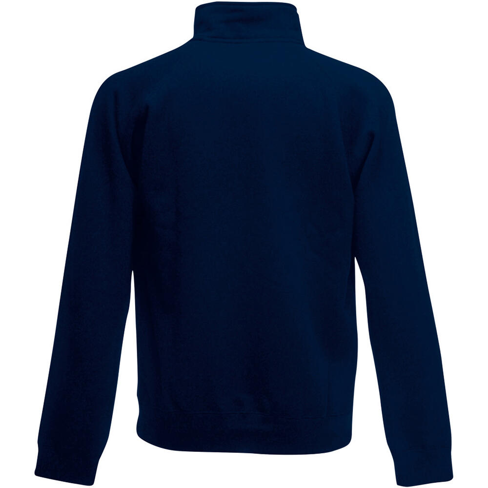 Mens Zip Neck Sweatshirt (Deep Navy) 2/2