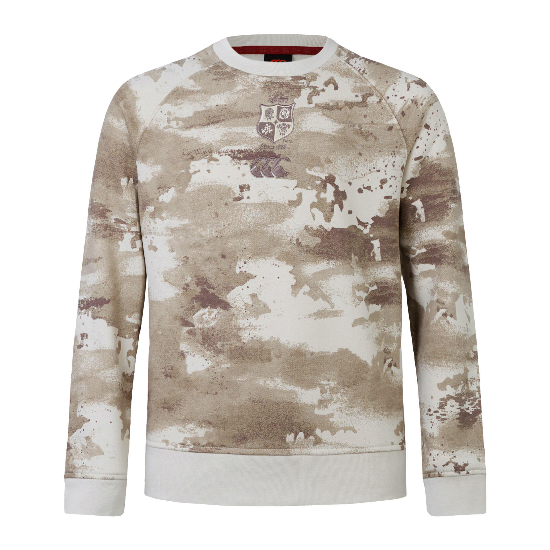 CANTERBURY British & Irish Lions 2025 Kids Camo Rugby Crew Sweatshirt
