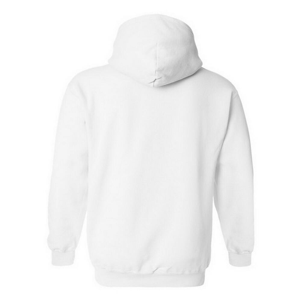 Sweatshirt À Capuche Unisexe (Blanc) 2/3