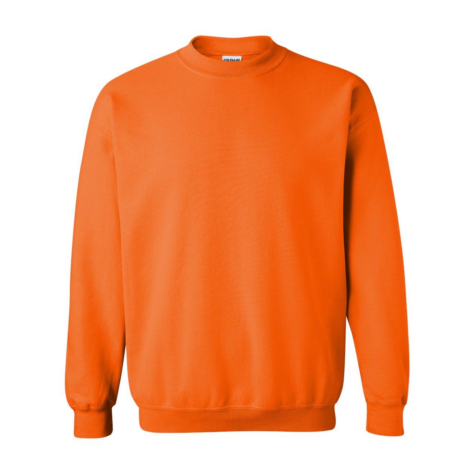 GILDAN Heavy Blend Unisex Adult Crewneck Sweatshirt (Safety Orange)