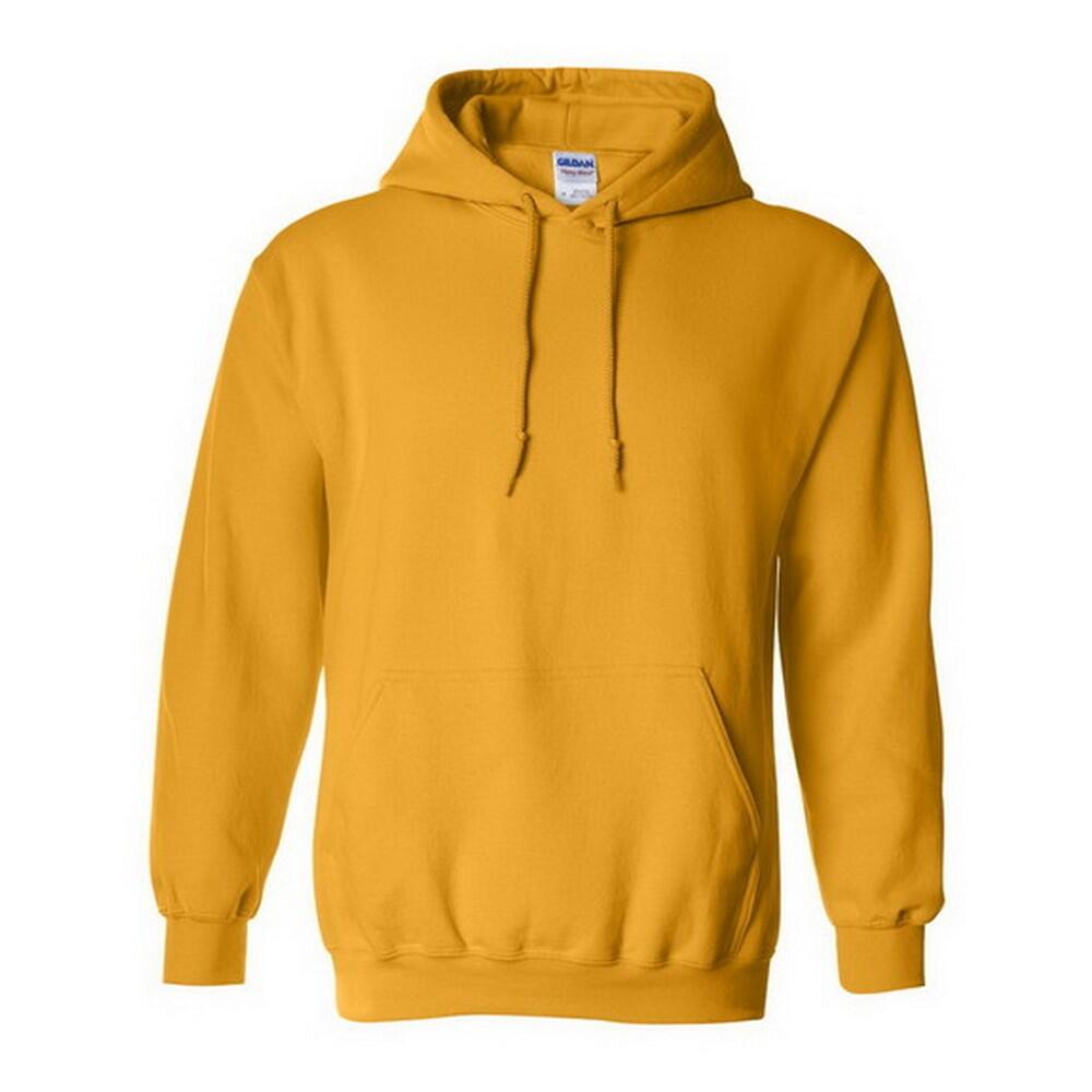 GILDAN Heavy Blend Adult Unisex Hooded Sweatshirt / Hoodie (Gold)