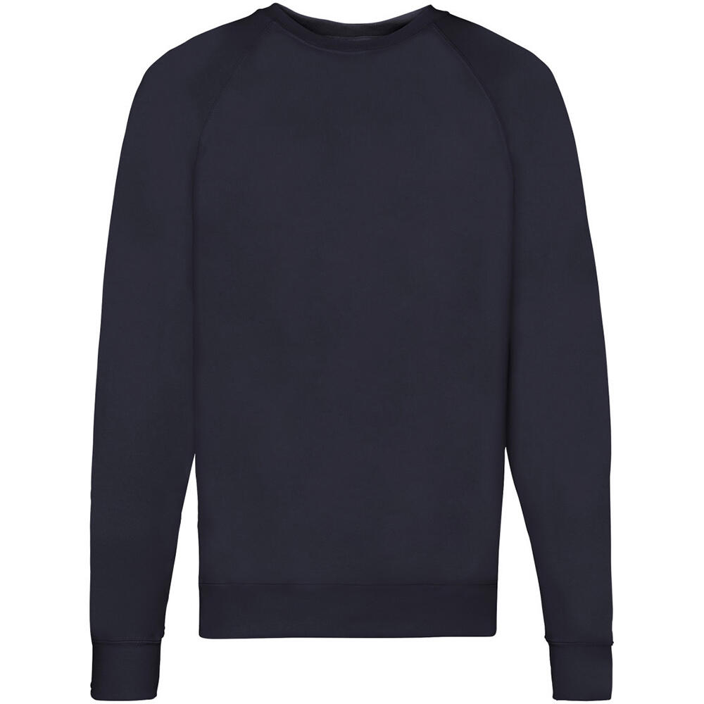 Mens Lightweight Raglan Sweatshirt (240 GSM) (Deep Navy) 2/2