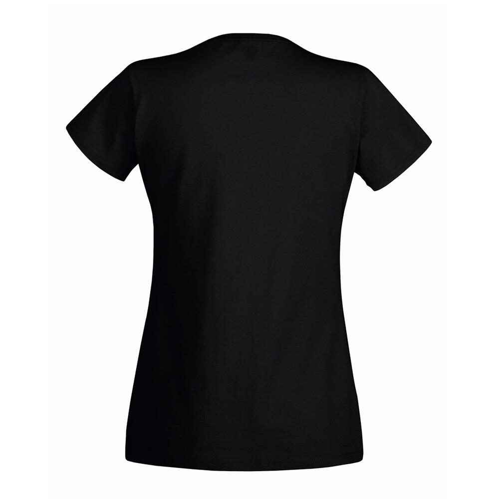 "Valueweight" TShirt VAusschnitt für Damen schwarz 2/2