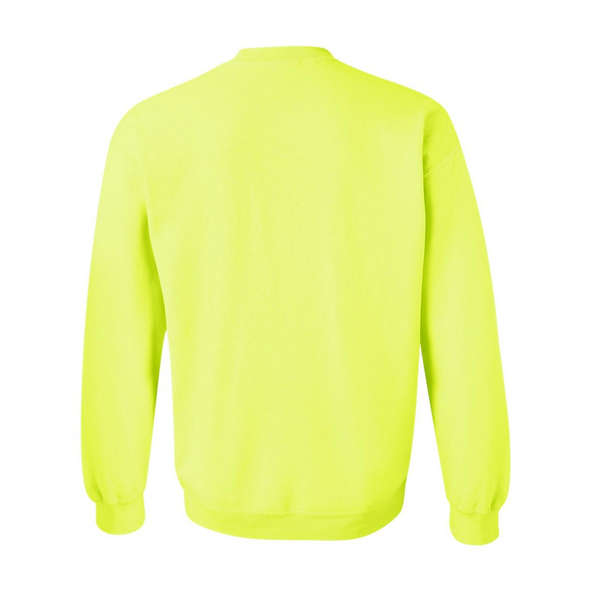 Felpa Sportiva Unisex Gildan Verde Sicurezza 2/2