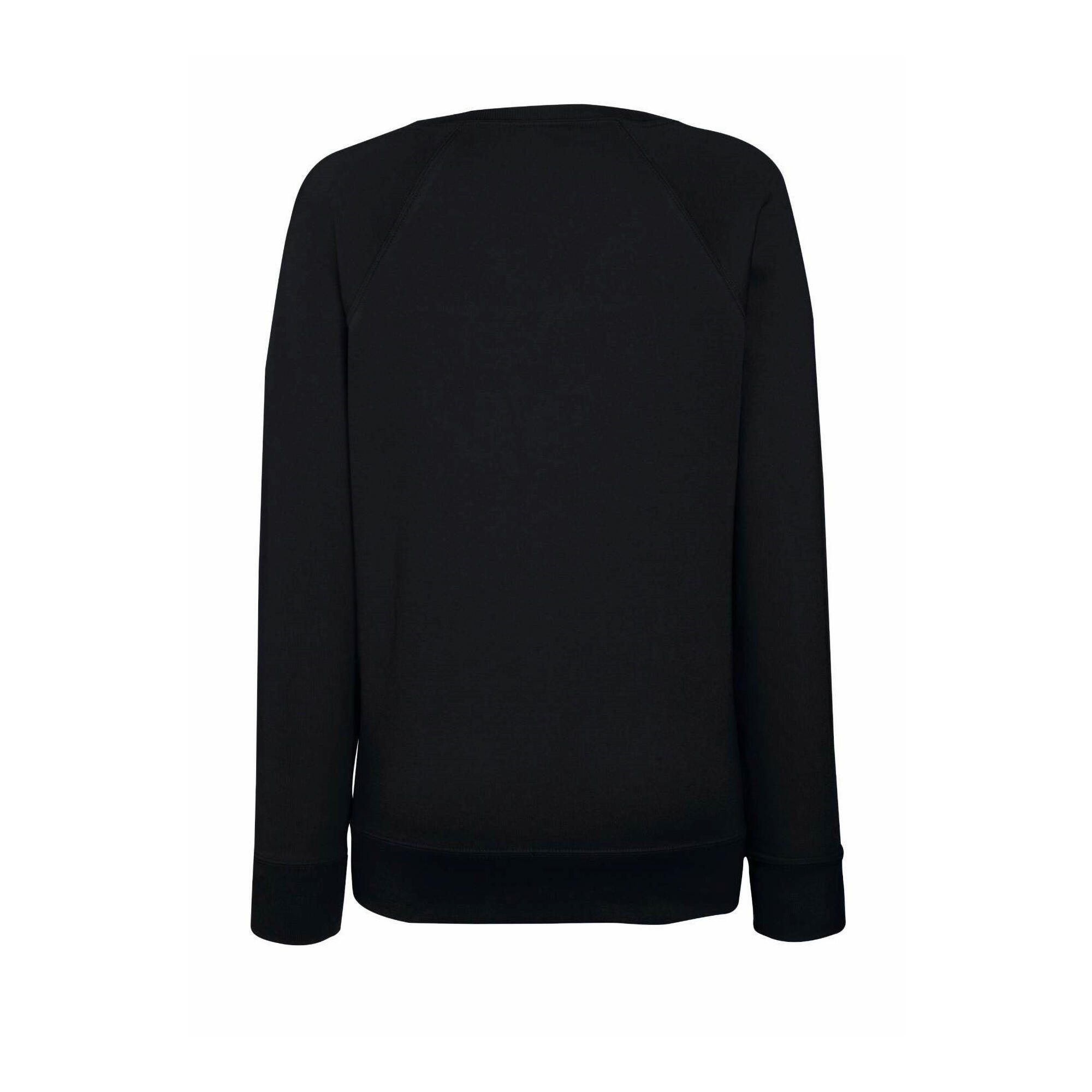 Sweatshirt À Manches Raglan Femme (Noir) 2/2