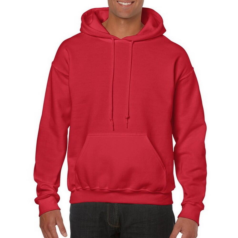Felpa Con Cappuccio Uomo Gildan Rosso 3/3