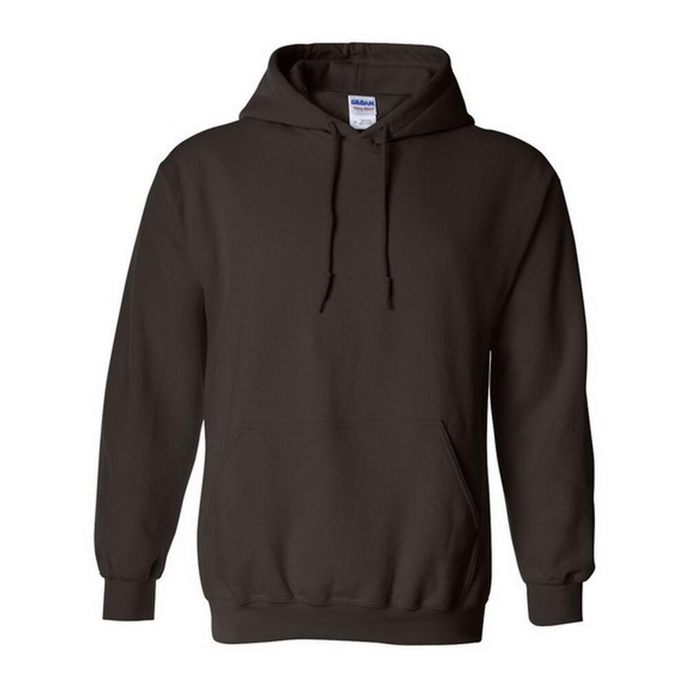 GILDAN Heavy Blend Adult Unisex Hooded Sweatshirt / Hoodie (Dark Chocolate)