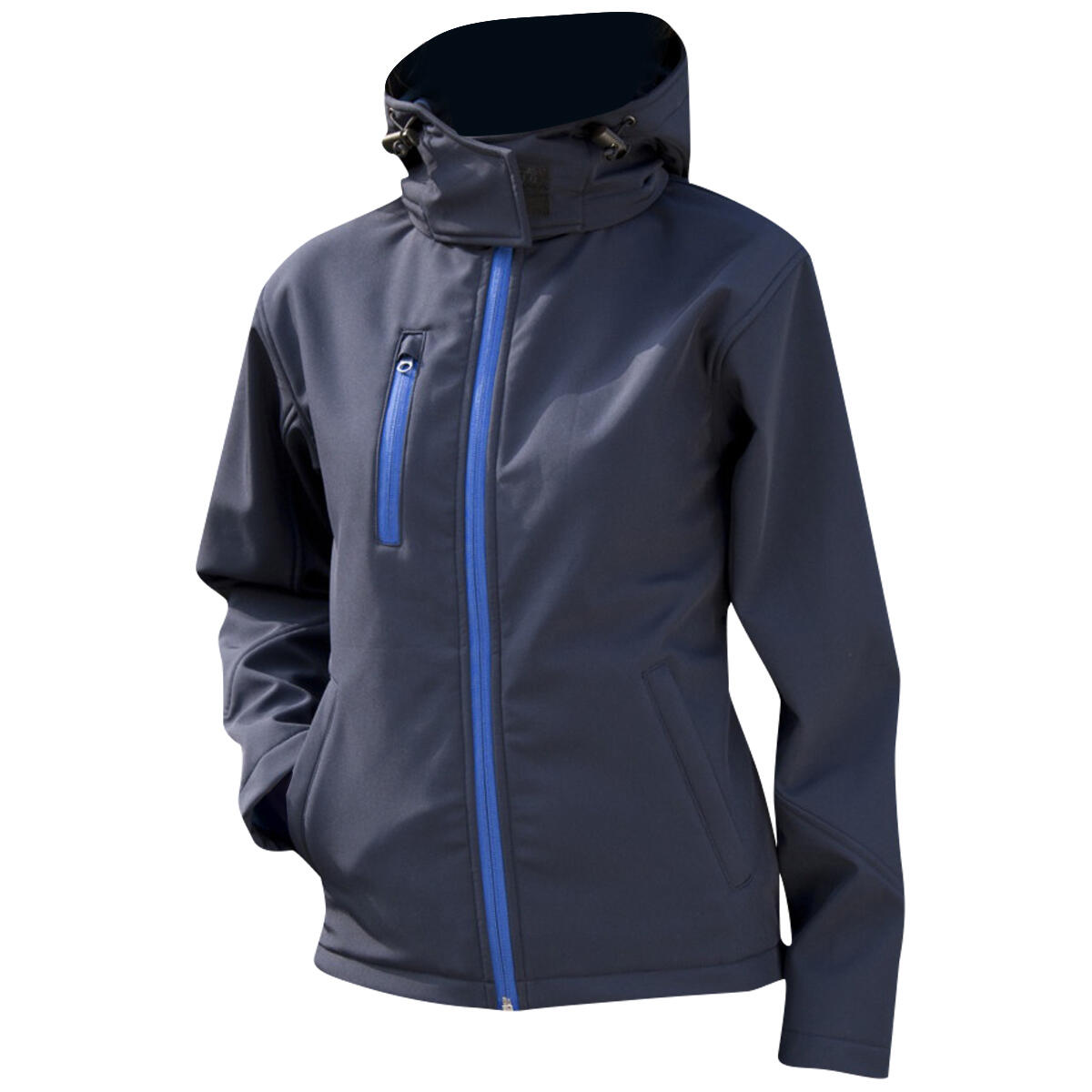 Core Lite SoftshellJacke mit Kapuze Damen Dunkelblau/Royal 3/4
