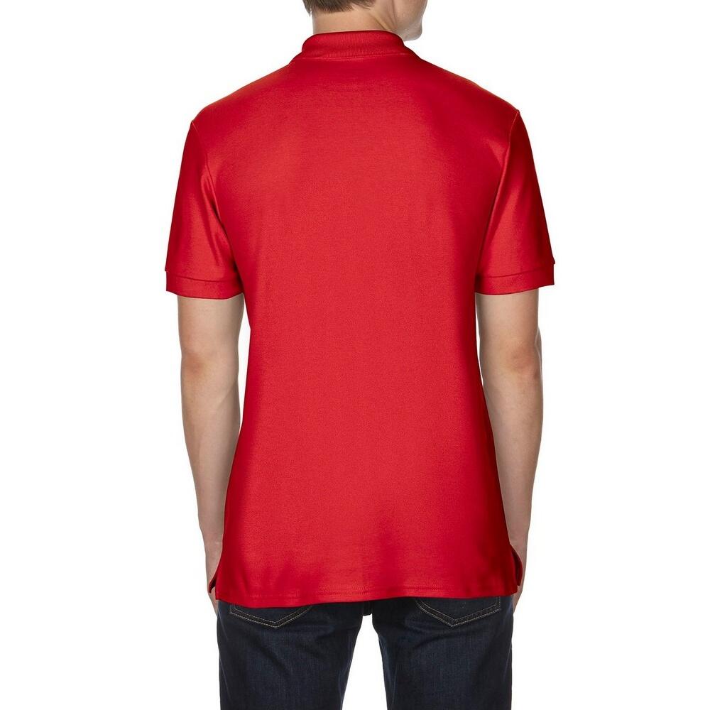 Polo Puro Cotone Uomo Gildan Premium Rosso 2/2