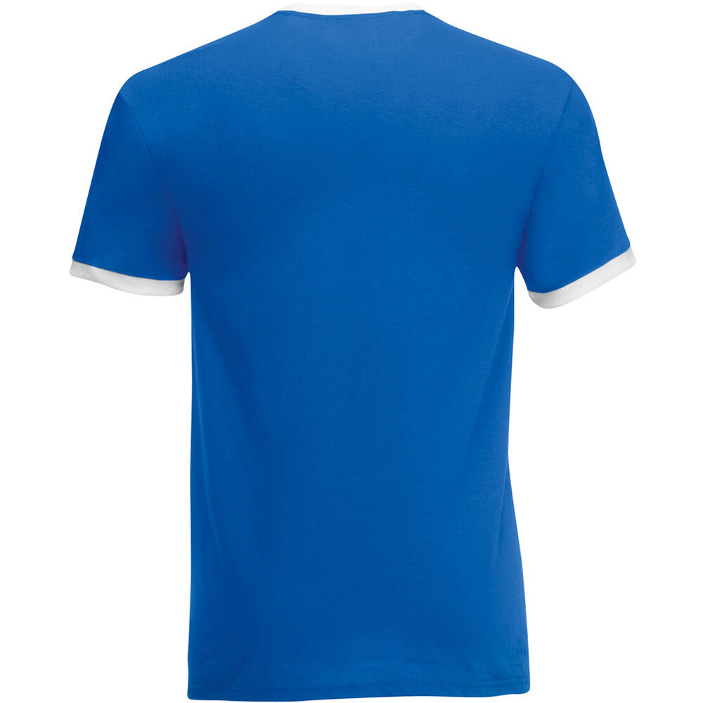 Ringer TShirt Herren Königsblau/Weiß 2/2