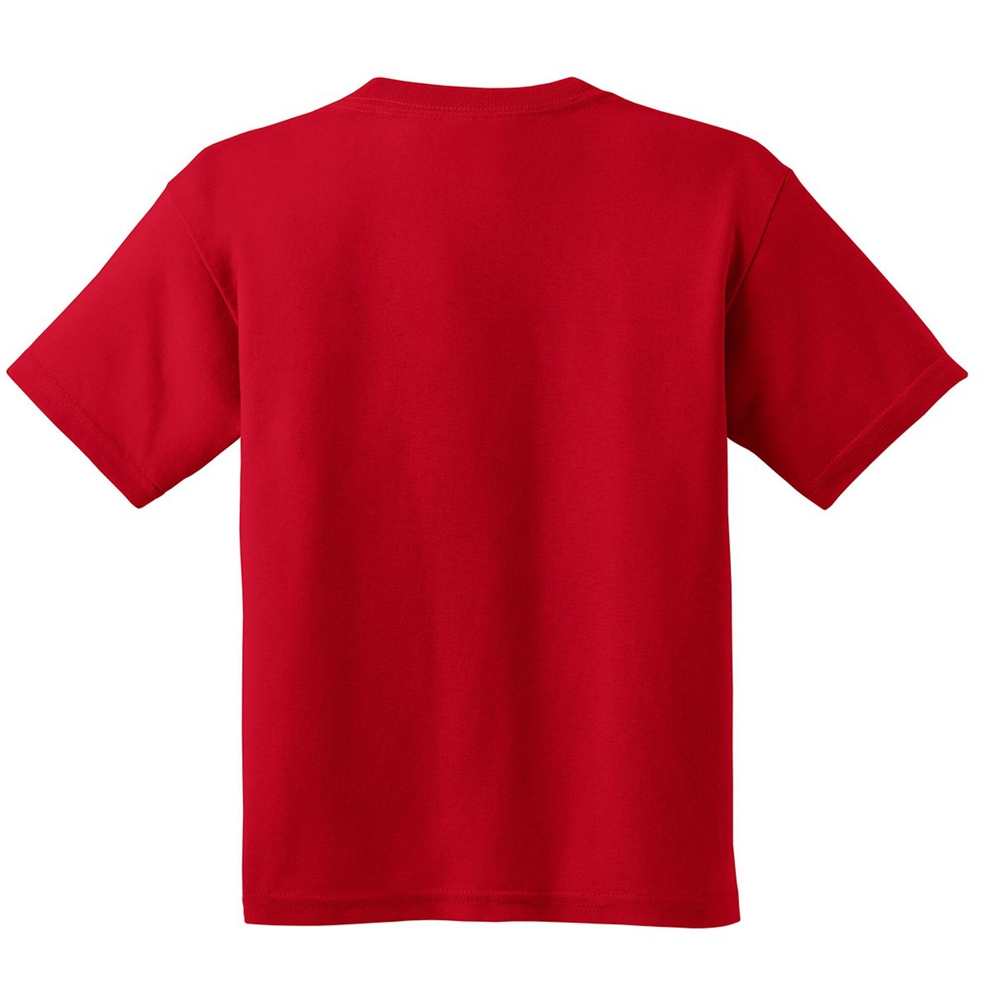 Youth Unisex Heavy Cotton TShirt (Red) 2/2