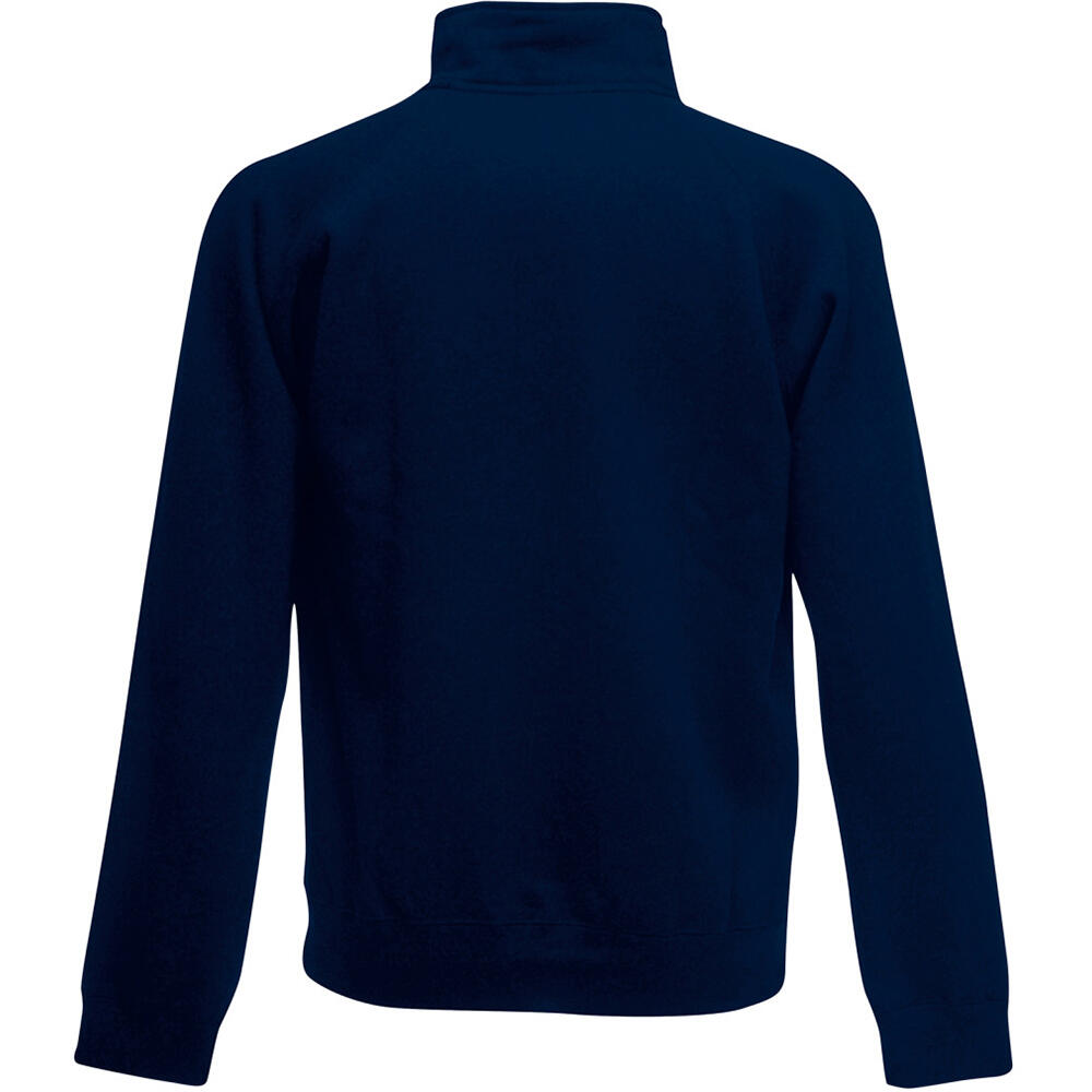 Mens Zip Neck Sweatshirt Top (Deep Navy) 2/3