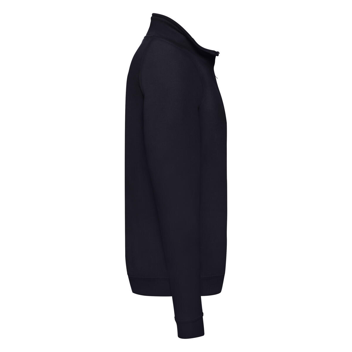 Mens Zip Neck Sweatshirt Top (Deep Navy) 3/3