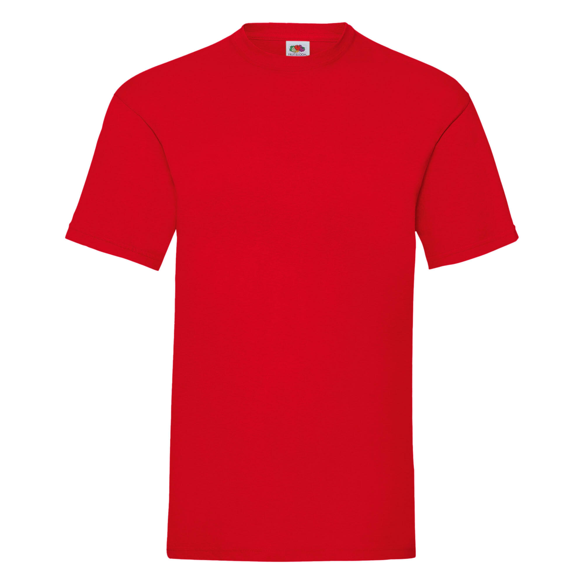 FRUIT OF THE LOOM Mens Valueweight Short Sleeve TShirt (Red)