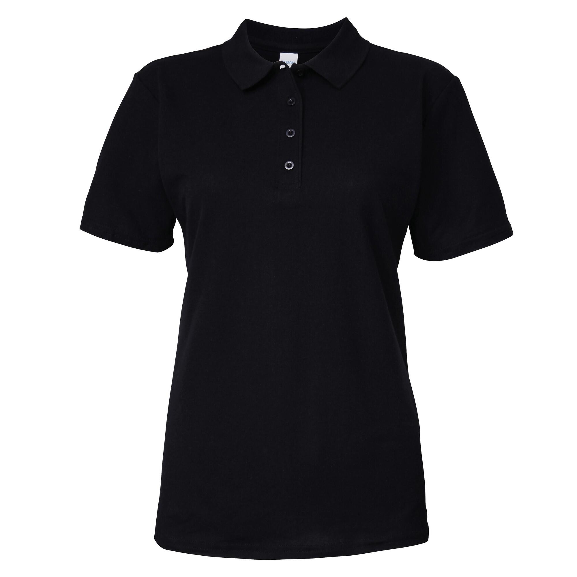 Polo A Manica Corta Donna Gildan Softstyle Nero 2/3