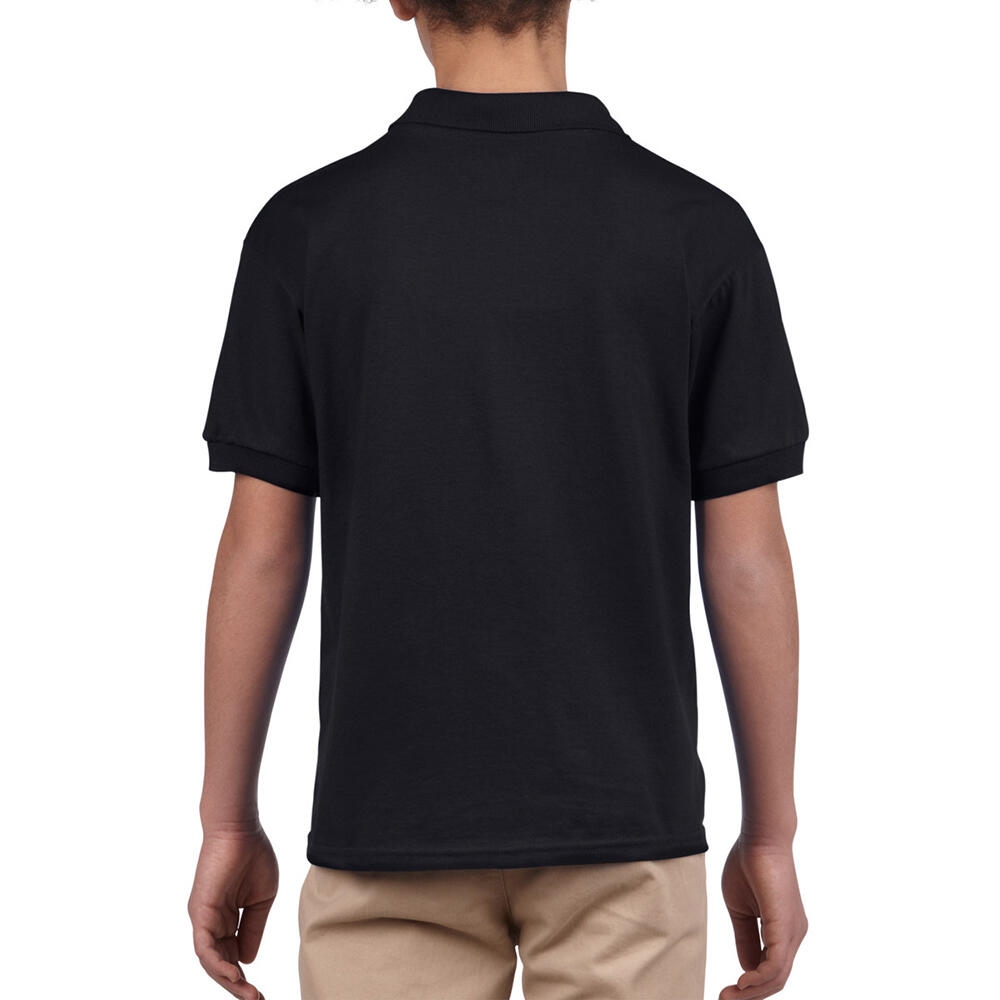 DryBlend PoloShirt Kinder Schwarz 4/5