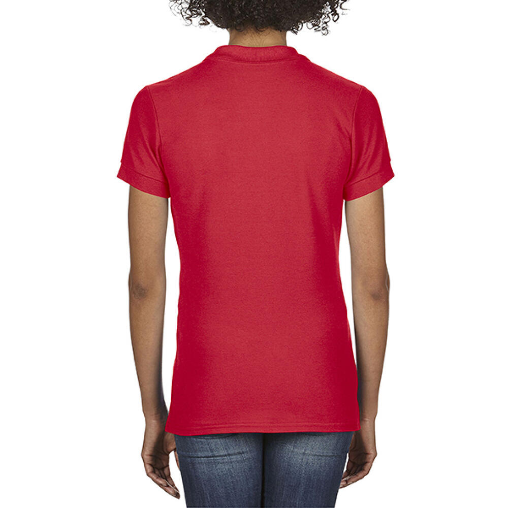 Polo A Manica Corta Donna Gildan Softstyle Rosso 3/3