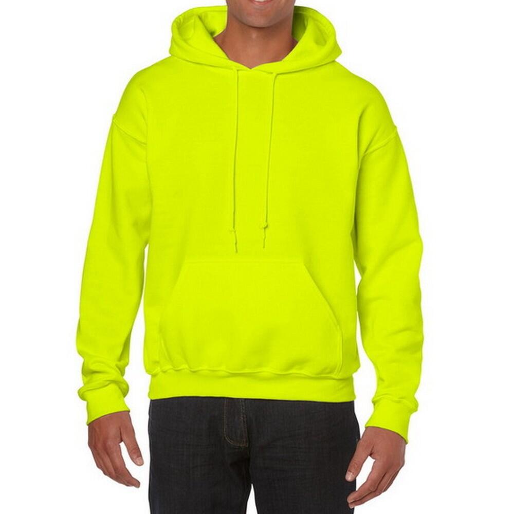 Felpa Con Cappuccio Uomo Gildan Verde Fluorescente 3/3
