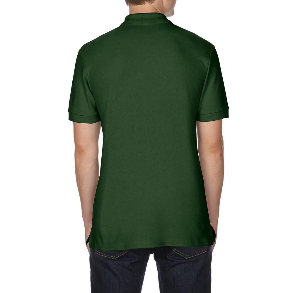Polo Puro Cotone Uomo Gildan Premium Verde Foresta 2/2