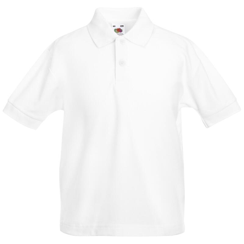Poloshirt für kurzärmlig Kinder Weiß