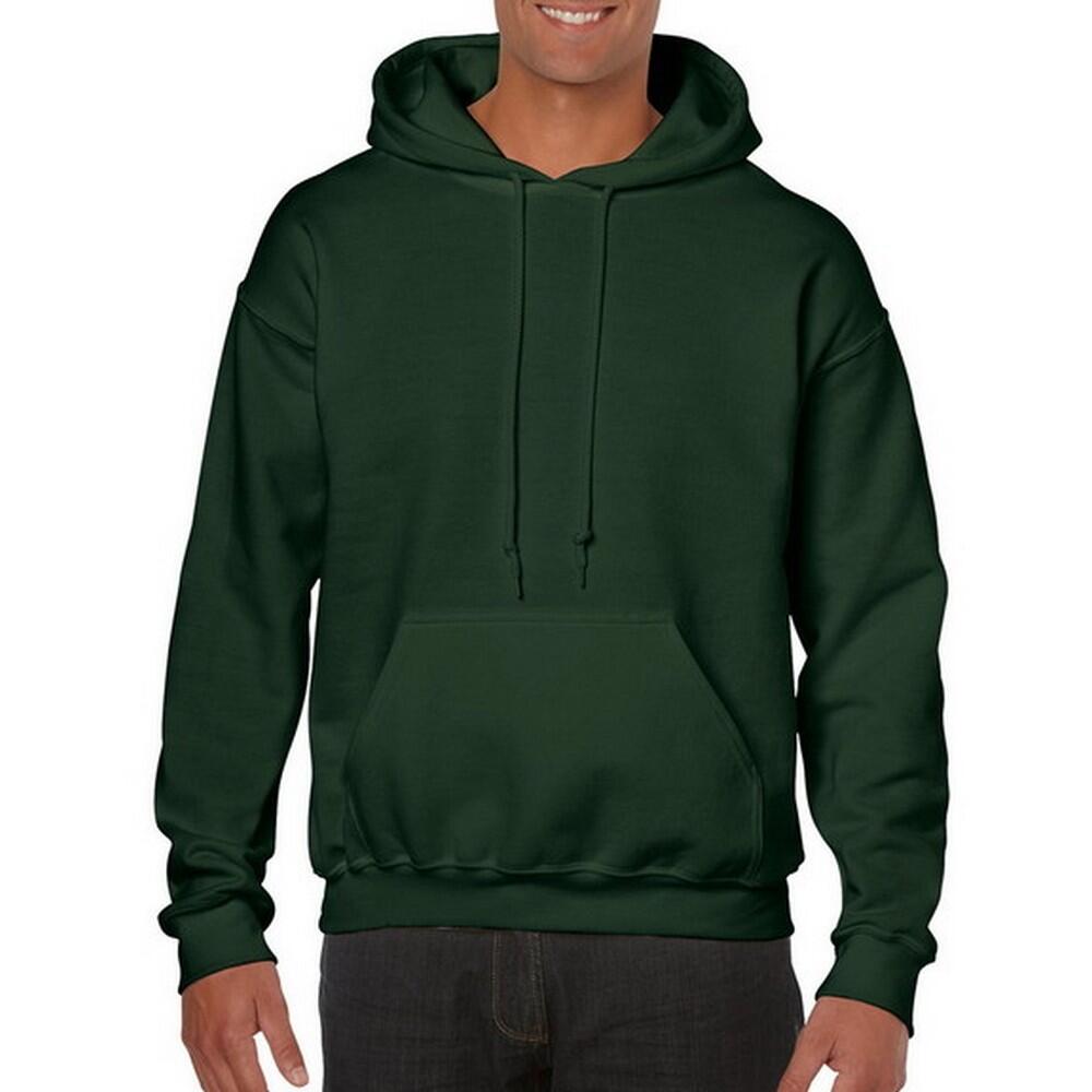 Felpa Con Cappuccio Uomo Gildan Verde Foresta 3/3
