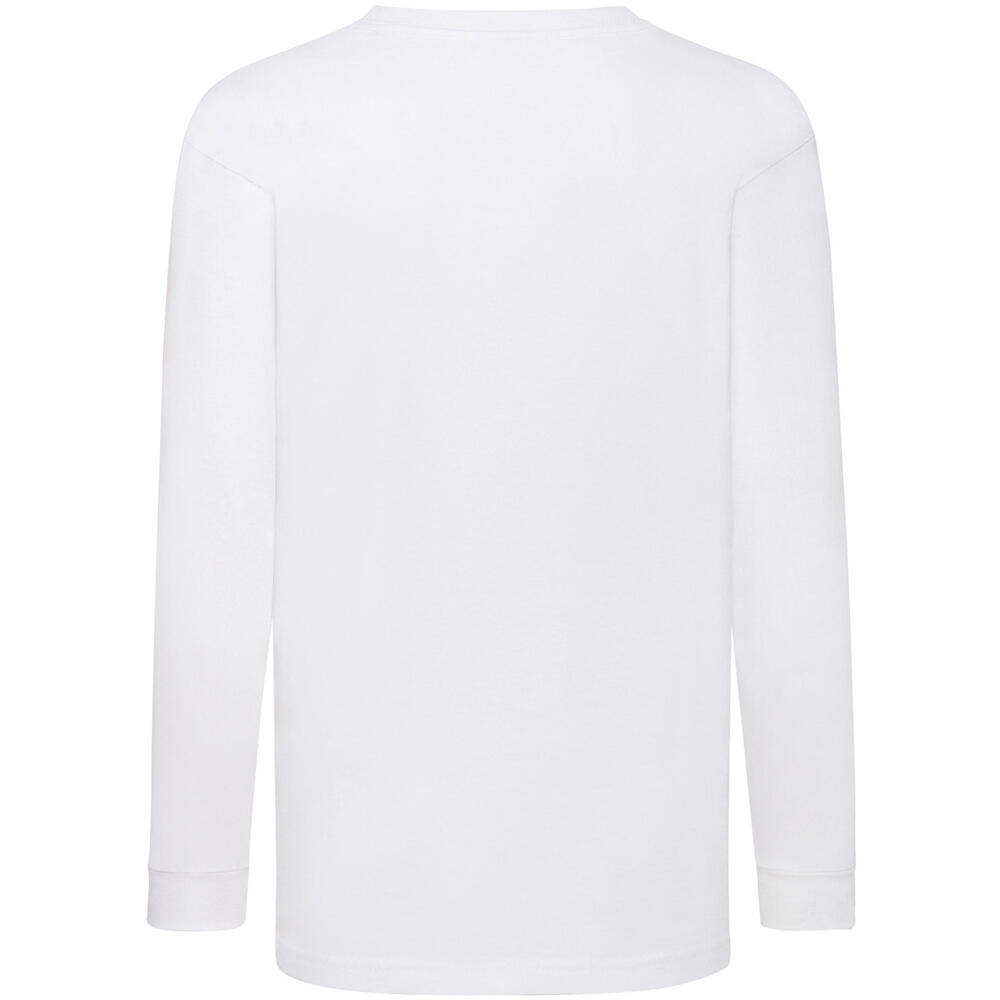 Childrens/Kids Long Sleeve TShirt (White) 2/2